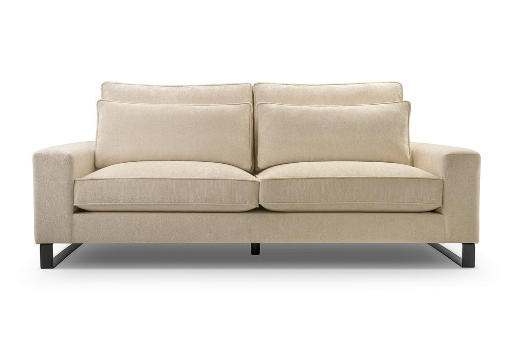 CARA - Sofa in Fabric, Many Colours, Very Comfortable >221cm x 106cm<