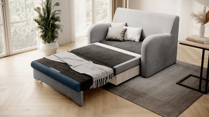 Ario - Sofa Bed with Pull Out Bed & Storage, Various Colours >130x85cm<