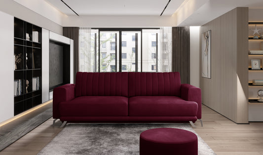 ELISE - Sofa Bed with Sleeping Function Storage Fabric Prestige Series  > Width 250 cm <