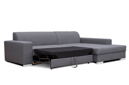 MISTRAEL - Corner Sofa Bed with Storage in Yellow, FAST DELIVERY >260 x 177 cm<