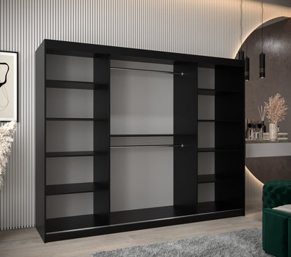 NOTSA 1 -  3 sliding door wardrobe for those who would like to hide mother-in-law >250cm width< FREE ASSEMBLY