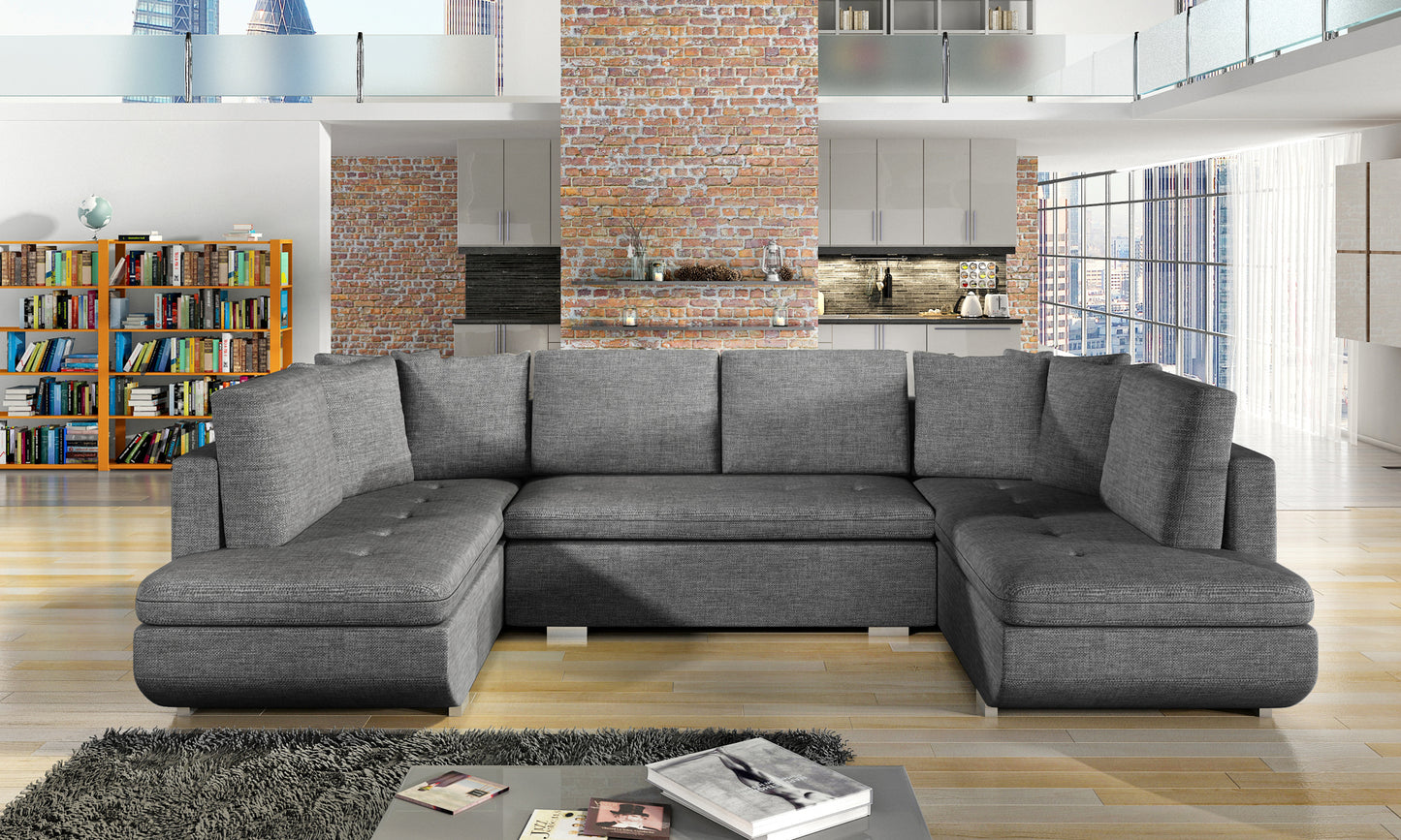 ARGENTINA U - modern, classy U-shaped sofa bed with sleeping function >367x200cm<