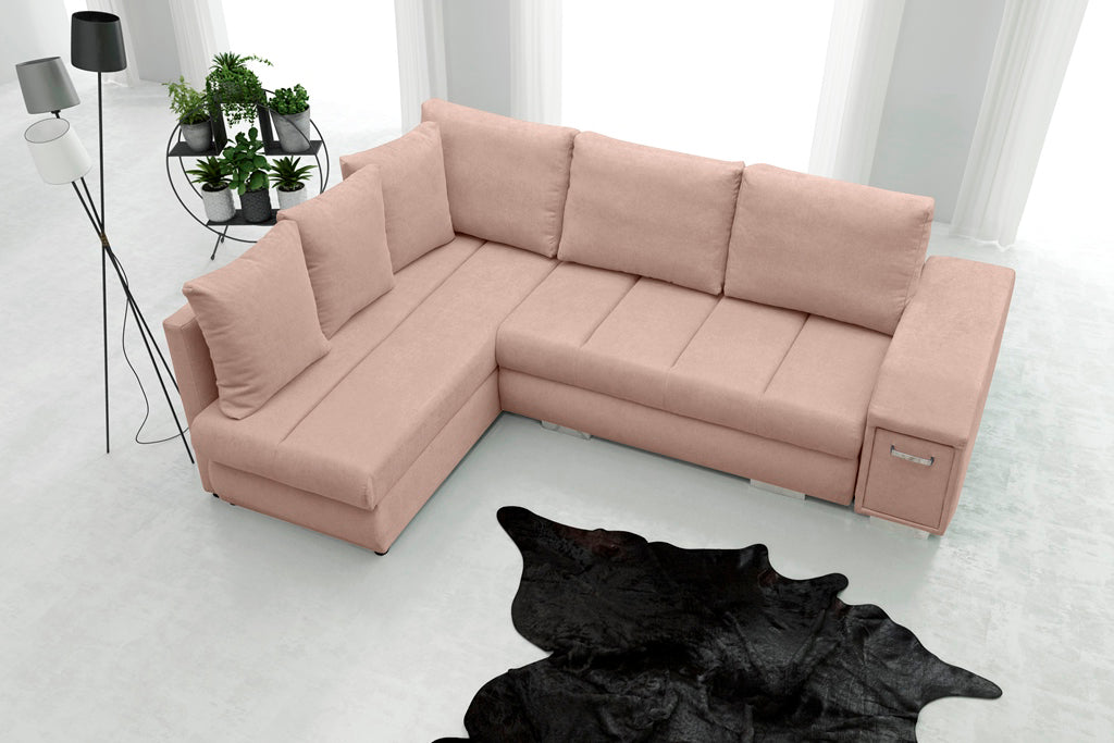 Arnie Modern Corner Sofa Bed With