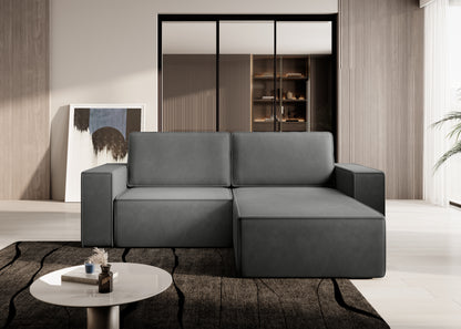 SCALANO - Universal Corner Sofa with Sleeping Function Storage, Various Colours >266cm<