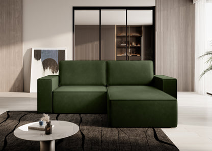 SCALANO - Universal Corner Sofa with Sleeping Function Storage, Various Colours >266cm<