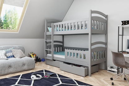 DONALD II - Perfect Bunk Bed with 2 Drawers, Various Colours
