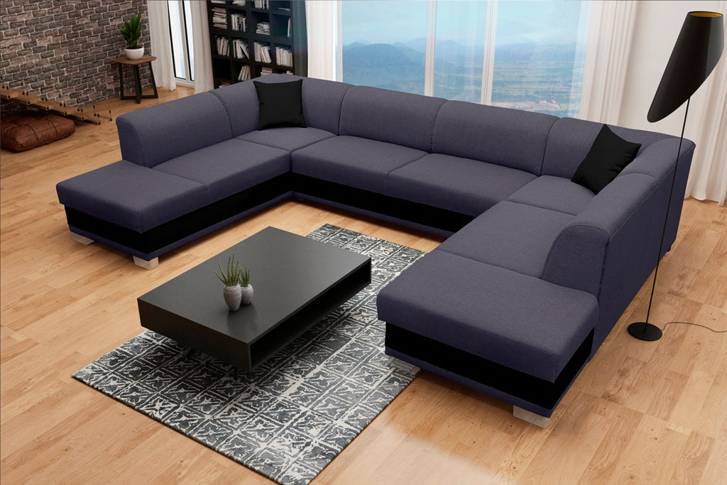 ARCO U - huge elegant U-shaped sofa bed with sleeping function >340x220cm<