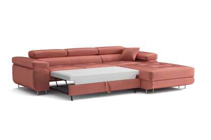 PASSANA - Corner Sofa with Sleeping Function Storage, Various Colours >275cm<