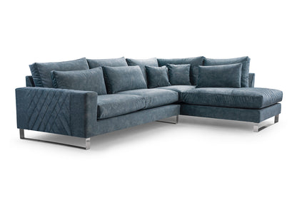 CORRIE - Very comfortable and elegant Corner Sofa with an awesome set of cushions >314x224cm<