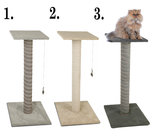 Mickey Wooden Cat Scratch Post, 3 Colours