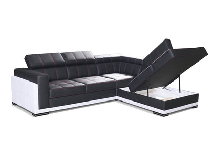 BARI 2 - Modern Corner Sofa with optional Sofa Bed Function and Storage. Various Colours >271x221cm<