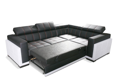 BARI 3 - Modern Corner Sofa with optional Sofa Bed Function and Storage. Various Colours >271x199cm<