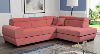 BAILE 2R - Modern Corner Sofa with Storage and Sleeping Function optional >273x210cm<