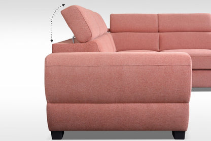 BAILE 3R - Modern Corner Sofa with Storage and Sleeping Function optional >272x237cm<