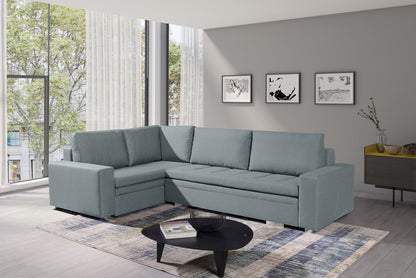 TILLY - Large Corner Sofa Bed with 2 Storages and Pull Out Bed. Various Colours >290x195cm<