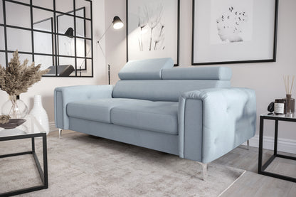 ORION II - Two Seater Sofa, Adjustable Headrests, Many Colours, 186cm