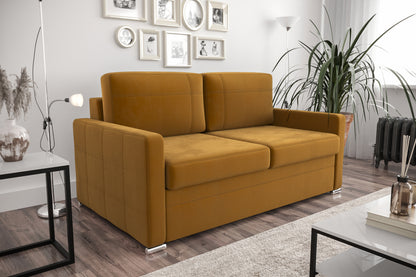 AVANTO II - Sofa 2 Seater Sleeping Function Water Repellent Modern with Metal Legs >147cm<