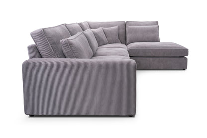 COBY - Very comfortable and elegant Corner Sofa with an awesome set of cushions >314x224cm<