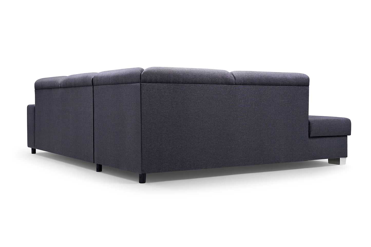 DENVER - Modern Corner Sofa Bed with Storage and Pull Out Bed >285x220cm<