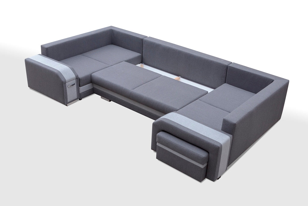 KANSAS U - amazing U-shaped sofa bed with a huge sleeping function wardrobe bunkbed sofa